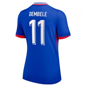 Fotbalové Dres Francie Ousmane Dembele #11 Dámské Domácí Oblečení ME 2024 Krátký Rukáv